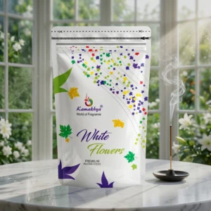 WHITE FLOWER ZIPPER PACK