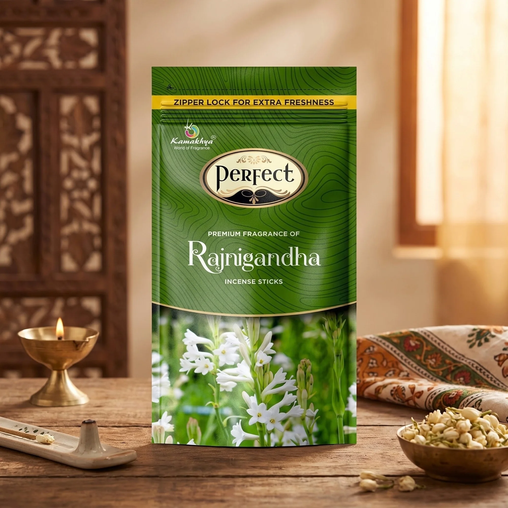 PERFECT ZIPPER POUCH RAJANIGANDHA