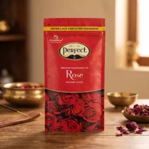 PERFECT ZIPPER POUCH ROSE